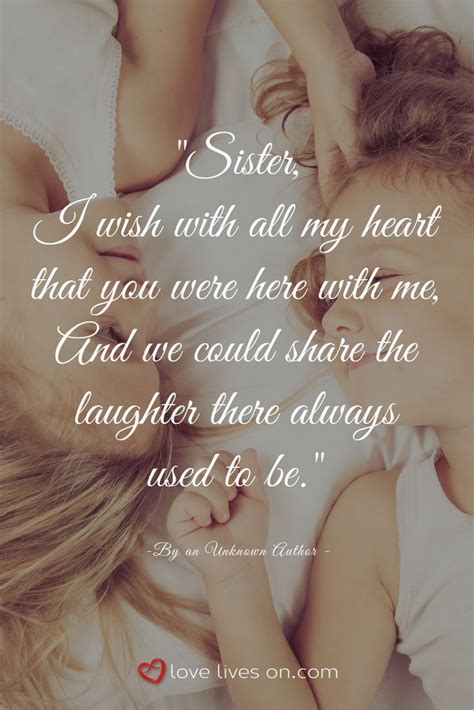 For the Sister I Miss Across the Miles