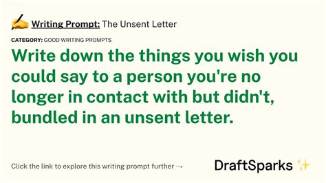 For the Unsent Letter You Need to Write