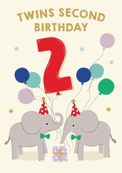 For Twins on Their 2nd Birthday