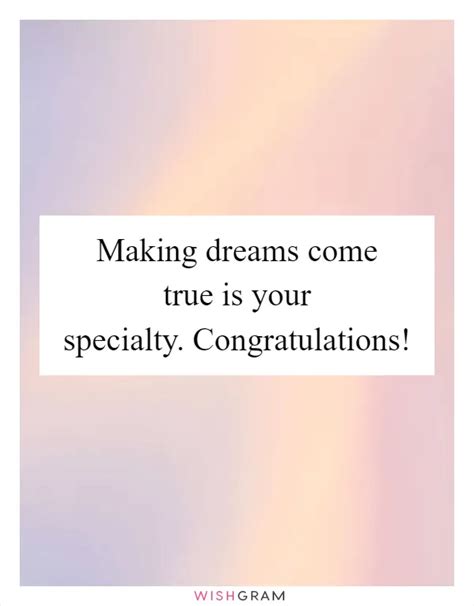 For When Their Big Wish Came True (Congratulations with a Creepy Twist)