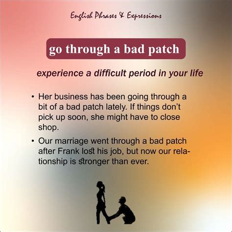 For When They're "Going Through a Bad Patch"