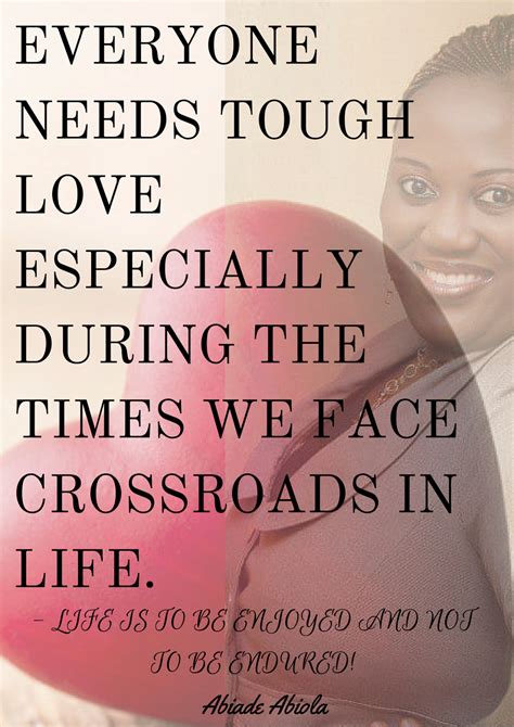 For When Tough Love is Needed