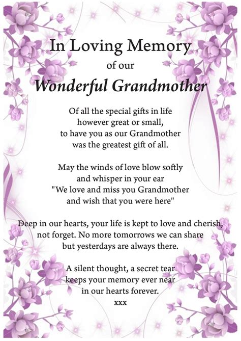 For When You Knew Their Grandmother