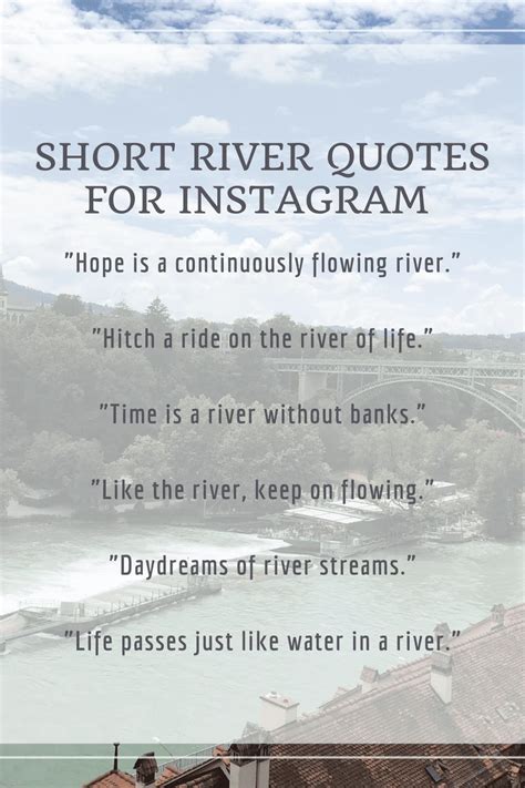 For When You Wish You Had a River: Captions for Your Own Heartfelt Moments