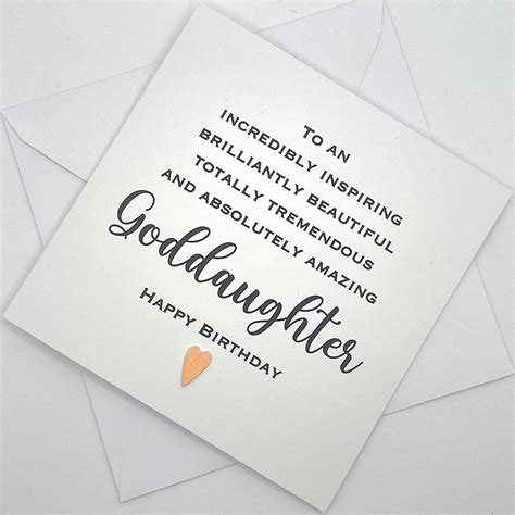 For Your "Goddaughter" Who's Like a Daughter