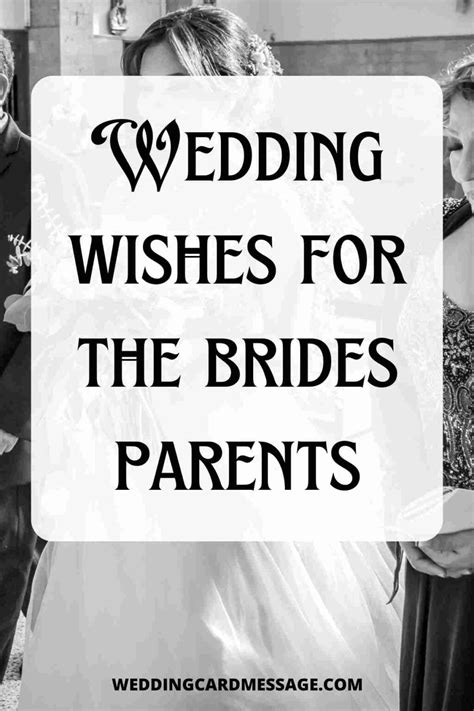 For Your Wedding Day: A Parent's Wish