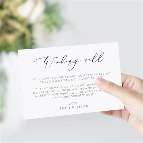 Formal & Elegant Wishing Well Sentiments