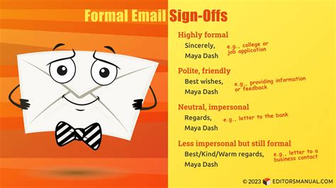 Formal Greetings & Kind Regards