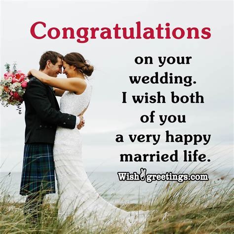 Formal & Respectful Wedding Congratulations