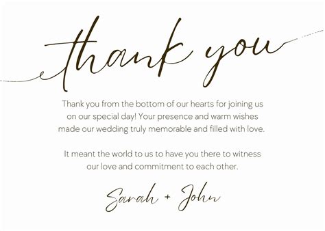 From Both of Us: Unified Thank You Messages from the Couple