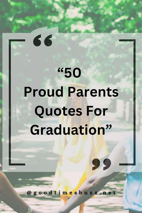 From Proud Parents to Their Graduate