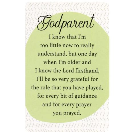 From the Godparents: Promises & Prayers