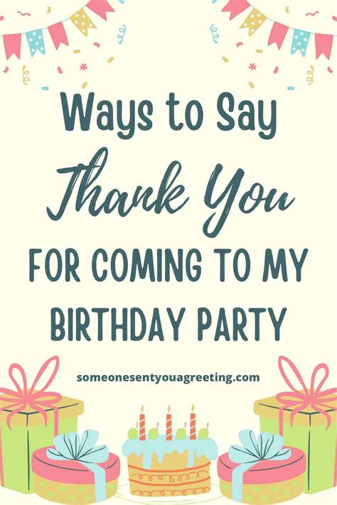 From the Heart of the Party: Group Thanks for All the Guests