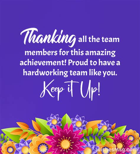 From the Whole Team: Group Messages of Support