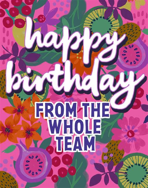 From the Whole Team: Perfect Messages for a Group Card