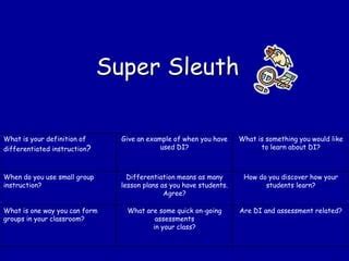 From Your Gift-Giving Sleuth - The "How Did You Know?!" Messages
