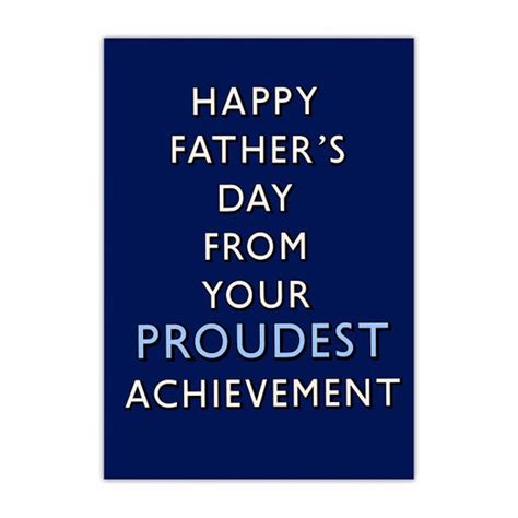 From Your Proudest Fan: The "Proud Dad" Messages