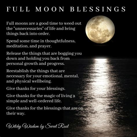 Full Moon Blessings for Culmination & Release