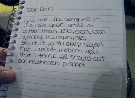 Funny Breakup Letters to Your Wish List