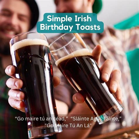 Funny Irish Birthday Toasts & a Bit of Craic