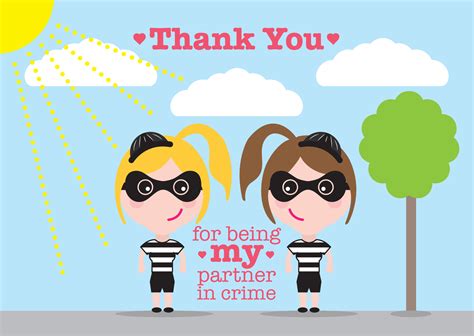 Funny & Lighthearted: For My Partner in Crime
