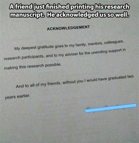 Funny & Playful Acknowledgements