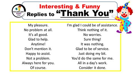 Funny & Playful Thank You Replies