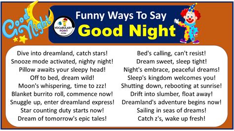 Funny & Playful Ways to Say Good Night