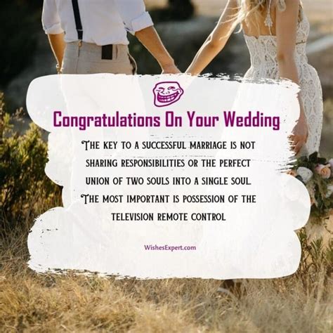 Funny & Playful Wedding Wishes