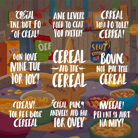 Funny & Punny Cereal Wishes