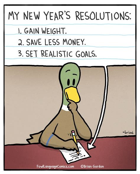 Funny & Realistic Resolutions