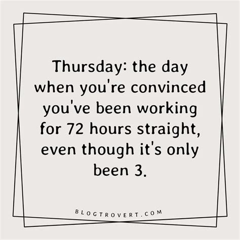 Funny & Relatable Thursday Thoughts