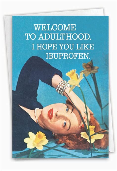 Funny & Sarcastic "Welcome to Adulthood" Messages