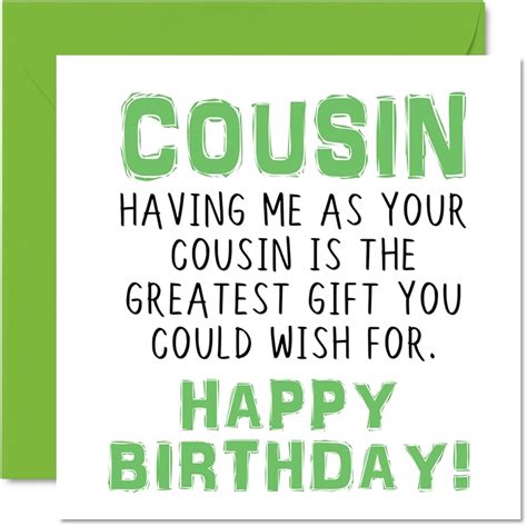 Funny & Sassy Wishes (Because Only a Cousin Can!)