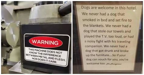Funny Warnings & User Disclaimers