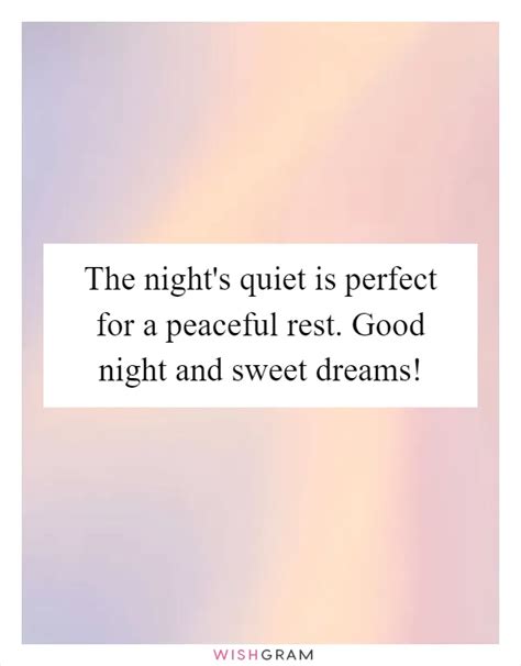 Gentle Wishes for a Peaceful Night or a Calm Morning