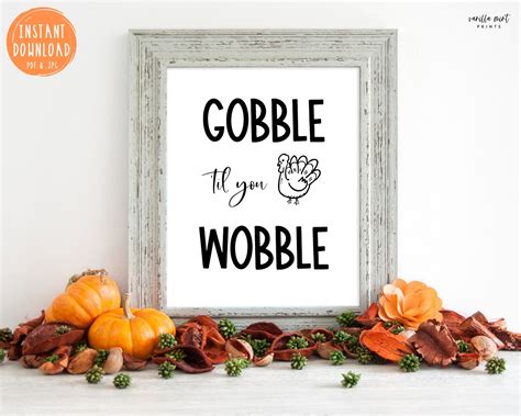 Gobble 'Til You Wobble: Funny & Food-Focused Wishes