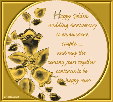 Golden Wishes for a Golden Couple