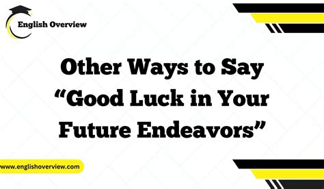 Good Luck & Future Success (¡Mucha Suerte!)