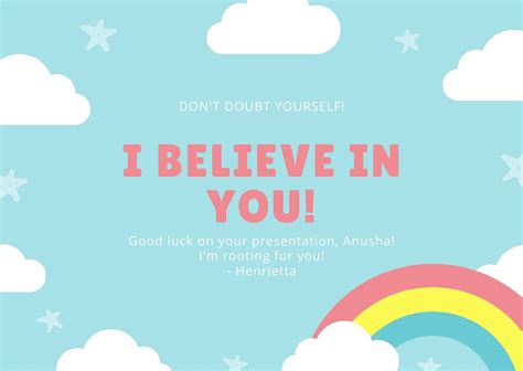 Good Luck Wishes on a Rainbow Slide