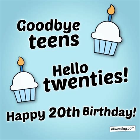 Goodbye Teens, Hello Twenties!
