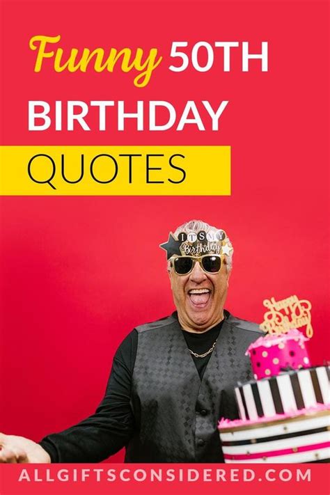 Half-Century Humor: Funny & Witty 50th Birthday Quips