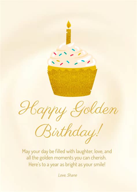 Heart of Gold: Sentimental Golden Birthday Messages