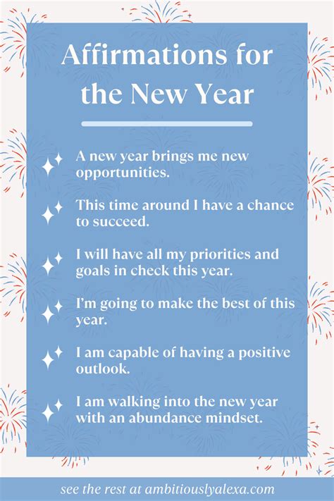 Heartfelt Affirmations for My New Year
