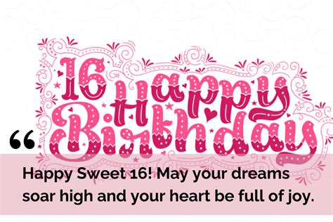 Heartfelt and Sweet 16 Sentiments