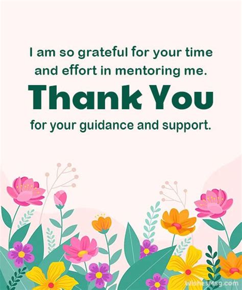 Heartfelt & Appreciative Wishes for a True Mentor