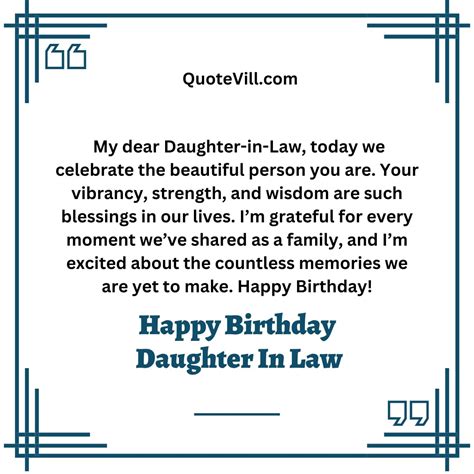 Heartfelt & Happy: The Best Daughter-in-Law Birthday Wishes to Make Her Day Sparkle