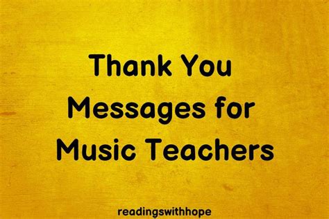Heartfelt Messages for a Piano Teacher