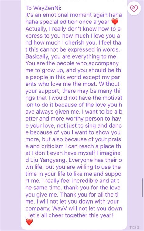 Heartfelt Messages from a Fan's Perspective