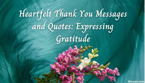 Heartfelt Messages of Gratitude